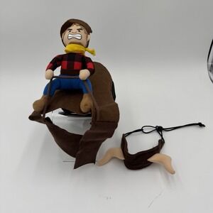 Polyester Fiber Dog Cowboy Rider Costume With Loop Fasteners Funny Dog Costume M